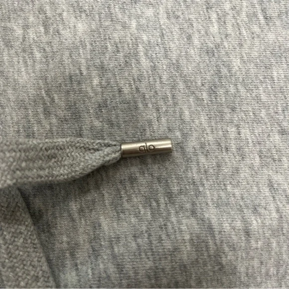 ALO Yoga Accolade Set Quarter Zip and Sweatpants Light Gray Unisex - Picture 15 of 16